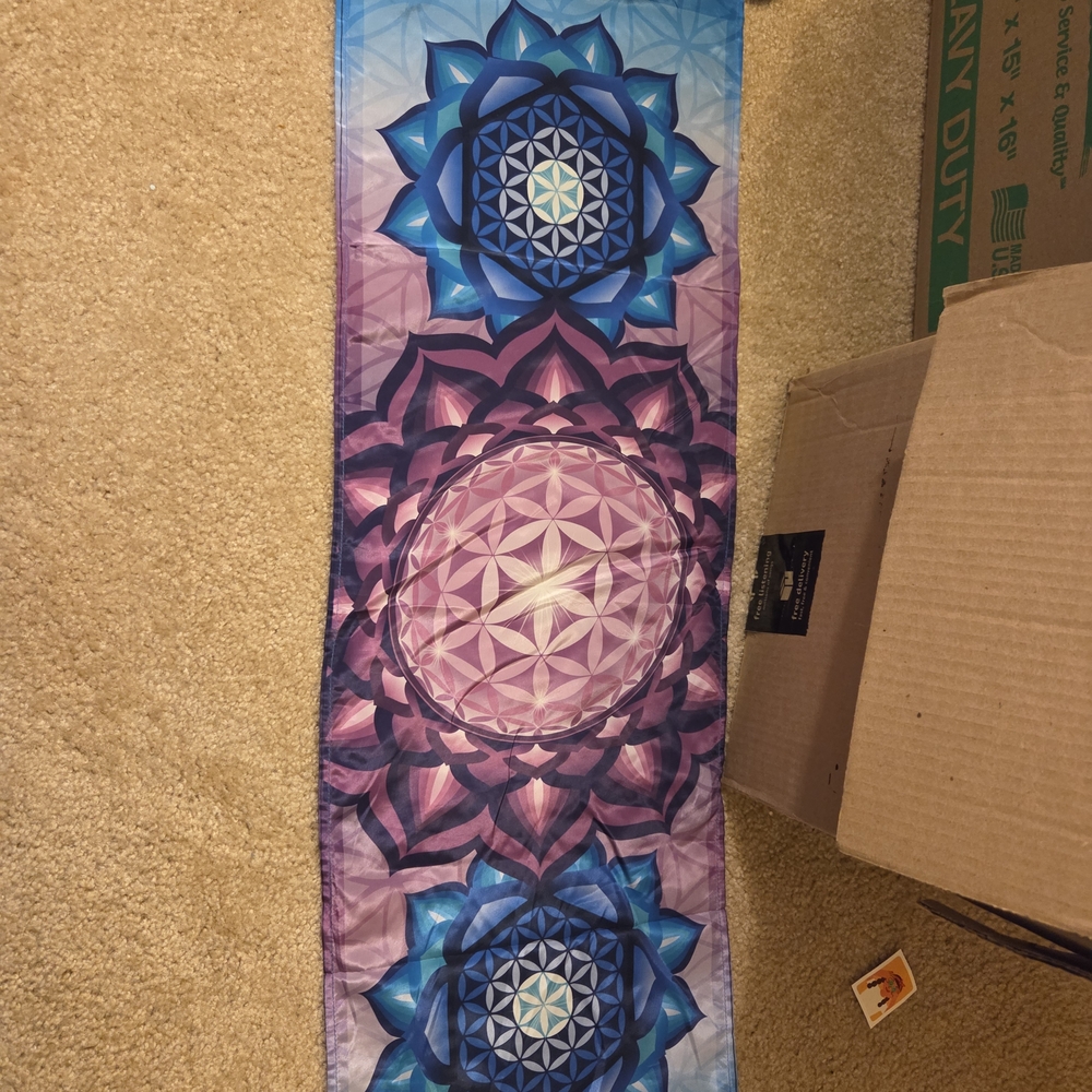Mandala Tapestry in Blue and Purple